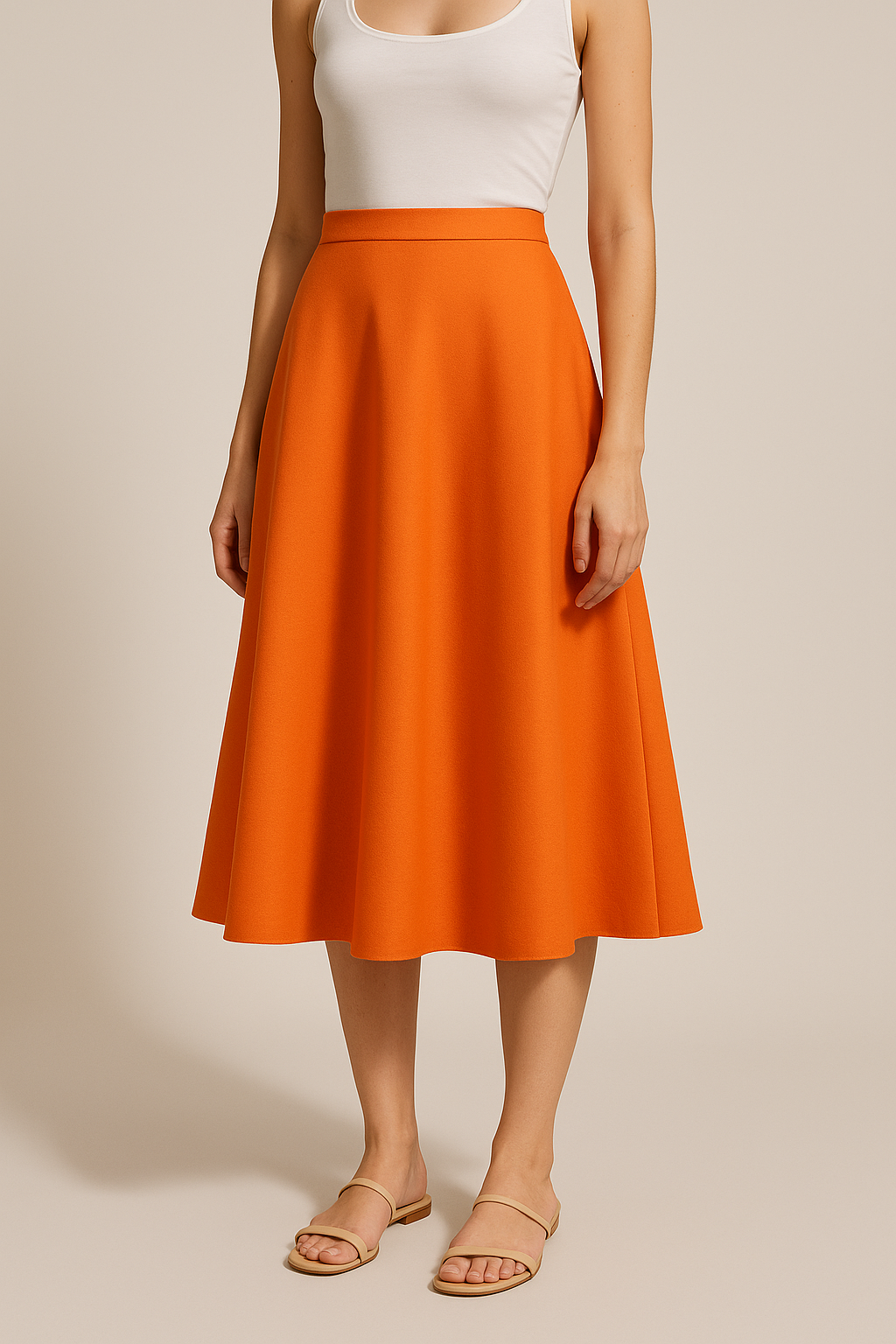 Alora | A-Line Midi Skirt
